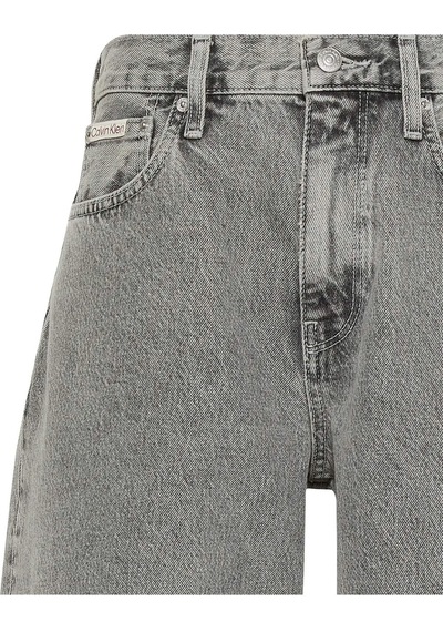 Calvin Klein The Wıde Leg Grey Sterlıng Kadın Gri Kot Pantolon-12565 Gri