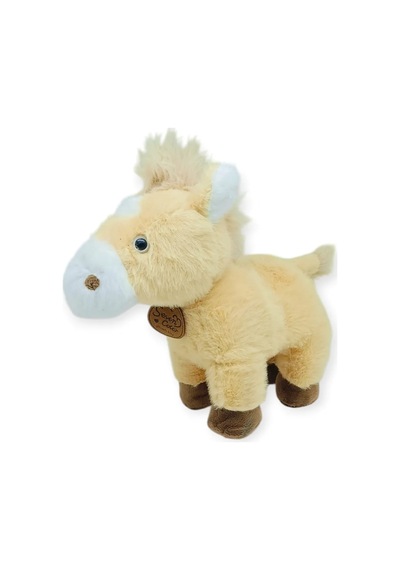 Peluş Hayvanlar Sesli 30 Cm At - Açık Kahverengi