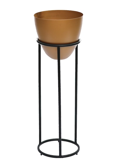 Summus Metal Ayaklı Saksı Orta Boy Bronz