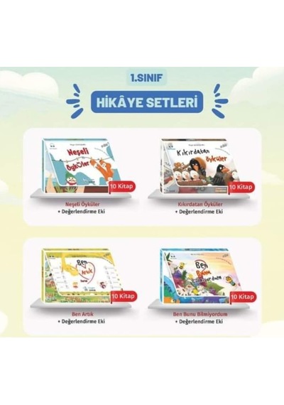 1.sınıf Okumayı Sevdiren 40 Lı Hikaye Seti Değerlendirme Ekli + Hızlı Okuma