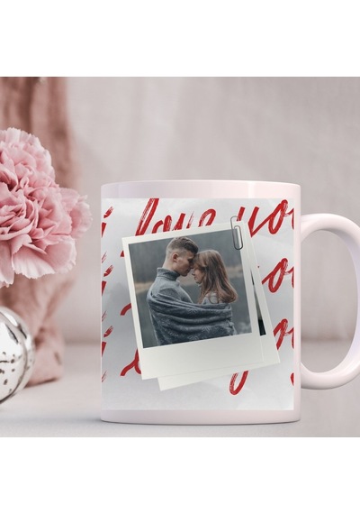 Kişiye Özel Fotoğraf Baskılı Romantik Hediye Seti - Anı Takvimi & Polaroid Kupa