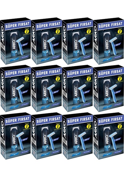 Arko Men Banyo 5 Adet + Cool Köpük Pro 200ml 12 Li Set