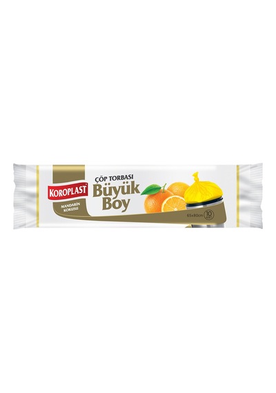 Koroplast Mandarin Çöp Torbası Büyük Boy 10'lu - 6 Adet Tarı