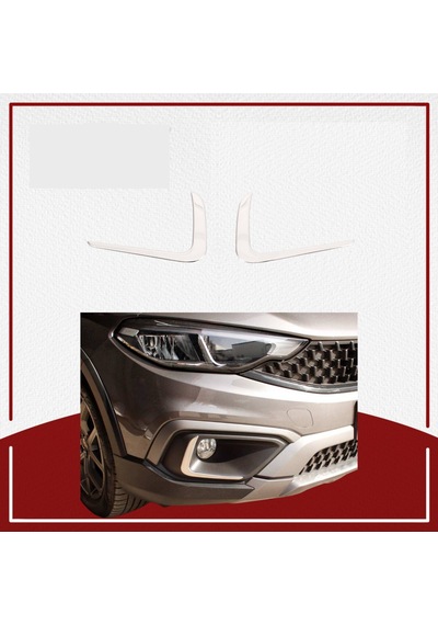 Fiat Uyumlu Egea Cross 2020- Sis Far Çerçevesi Paslanmaz Çelik