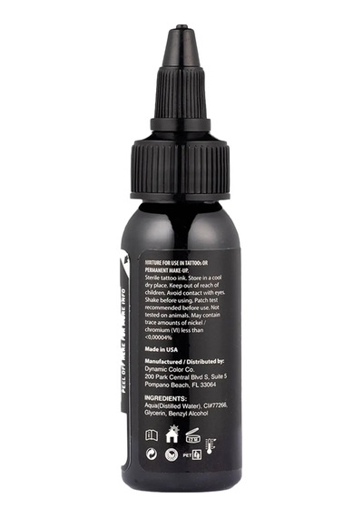 Dynamic Ganga Black Siyah Tattoo Dövme Boyası 1 Oz / 30 Ml Ultra Yoğun Pigment