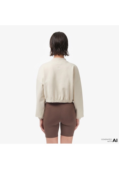 Unıted4 Regular Fit Kadın Krem Sweatshirt Lıv