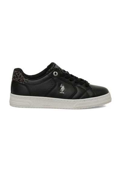 Papuçcity U.s. Polo Assn. Prelo Kadın Sneaker Spor Ayakkabı SİYAH-BEYAZ