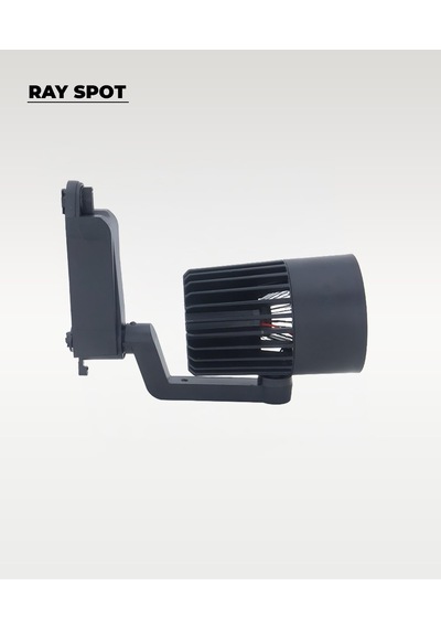 36w Siyah Ray Spot 6500k Beyaz Işık Led Ray Spot Aydınlatma Armatürü