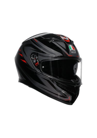 Agv K3 Syth Black Red Kapalı Kask Renkli