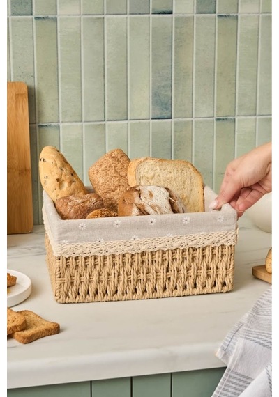 Karaca Olive Ekmek Sepeti 26 Cm Bej