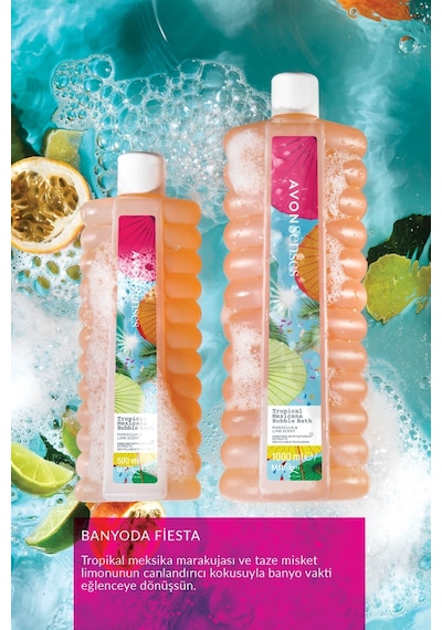 Avon Tropical Mexicana Çarkıfelek ve Limon Kokulu Banyo Köpüğü 500 ML