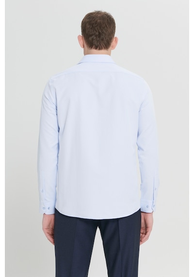 AC&Co / Altınyıldız Classics Erkek Mavi Kolay Ütülenebilir Slim Fit Dar Kesim İtalyan Yaka Armürlü Gömlek Mavi AC&Co / Altınyıldız Classics Erkek Mavi Kolay Ütülenebilir Slim Fit Dar Kesim İtalyan Yaka Armürlü Gömlek Mavi