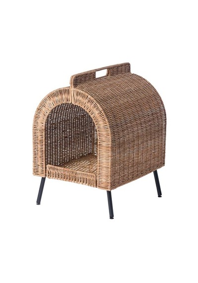 Ikea Utsadd Kedi Evi, Rattan, 36x42x53 Cm Çok Renkli