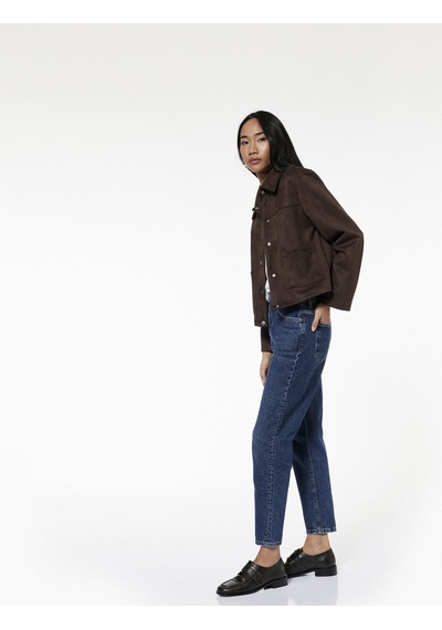 Koton Pamuklu Yüksek Bel Regular Fit Mom Jean Pantolon - Mom Jeans Koyu İndigo 6wal40177md Dark Indigo Koton Pamuklu Yüksek Bel Regular Fit Mom Jean Pantolon - Mom Jeans Koyu İndigo 6wal40177md Dark Indigo