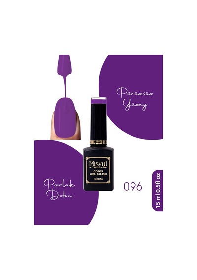 Misyul Uv Led Kalıcı Oje Nail Art 15 Ml 096