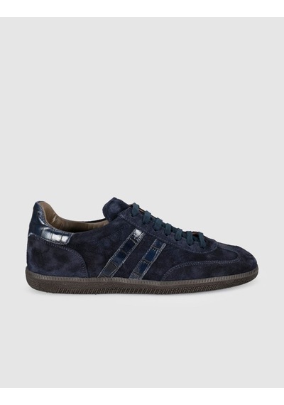 Kadın Lacivert Süet Deri Sneaker