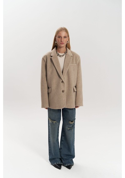 Mai Studios Co. Howell Taupe Blazer Ceket Taupe
