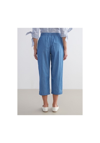 LC Waikiki Alıta Cıty Farkıyla Lcw Grace Mavi Denim Düz Standart & Regular Kadın Kapri Mavi - 928166536 Mavi LC Waikiki Alıta Cıty Farkıyla Lcw Grace Mavi Denim Düz Standart & Regular Kadın Kapri Mavi - 928166536 Mavi