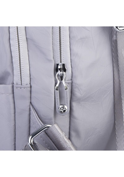 Nas Bag Kadın Çok Gözlü Su Geçirmez Water Proof Ultra Hafif Sırt Çantası Gri