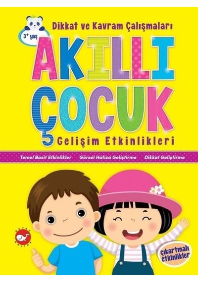 Dikkat ve Kavram Çalışmaları-Akıllı Çocuk Gelişim Etkinlikleri- Beyaz Balina Yayınları