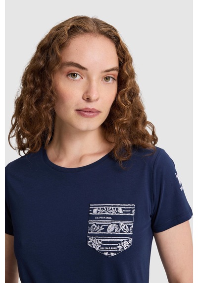 U.S. Polo Assn. Kadın Lacivert Tişört 50323540-vr033