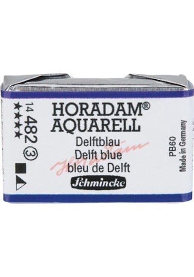 Schmincke : Horadam Aquarell Artist Sulu Boya : Tam Tablet : Seri 3 482 Delft Blue