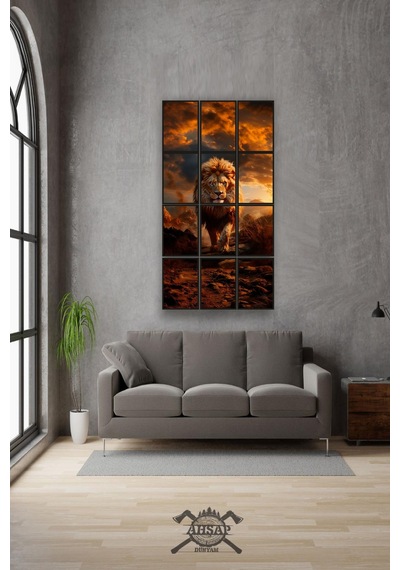 12 Parça Sarı Aslan Çerçeve Görünümlü Mdf Tablo Duvar Süsü Hediyelik Eşya 45cm X 85cm Renkli - 602504361 Renkli 12 Parça Sarı Aslan Çerçeve Görünümlü Mdf Tablo Duvar Süsü Hediyelik Eşya 45cm X 85cm Renkli - 602504361 Renkli