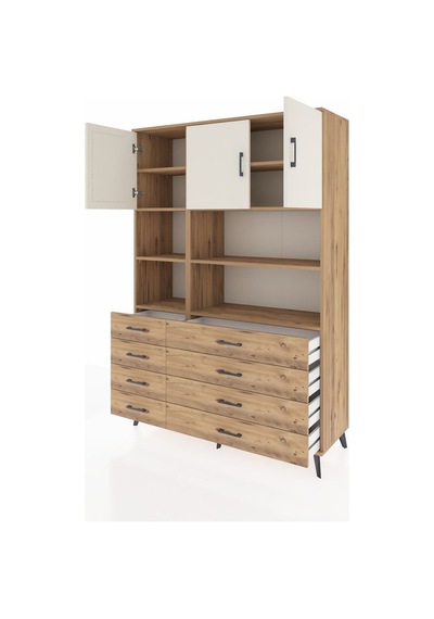 Hyperion Dolap 8 Raflı 8 Çekmeceli 3 Kapaklı 132x44x195 Çam-aytaşı/çam Aytası/atlas Çam - Atlas Çam Hyperion Dolap 8 Raflı 8 Çekmeceli 3 Kapaklı 132x44x195 Çam-aytaşı/çam Aytası/atlas Çam - Atlas Çam