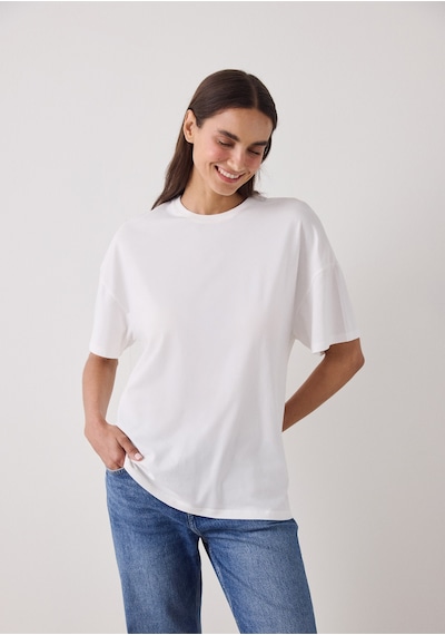 Penti Kırık Beyaz Basic Oversize Tişört
