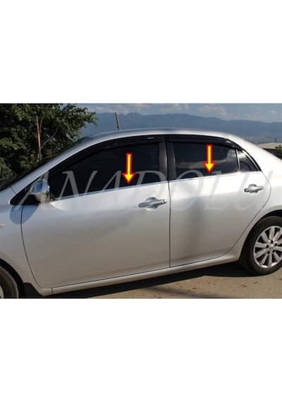 Toyota Corolla Uyumlu Krom Cam Çıtası 4 Parça 2002-2007 N11.11904