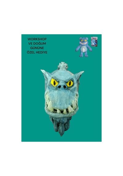 3d Stretchapalz Evil Bear Series Boyanmış Duvar Dekoru Dekoratif - Hediyelik Figür