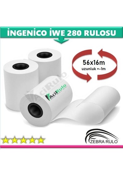 200 Adet - İngenico İwe 280 Pos Rulosu