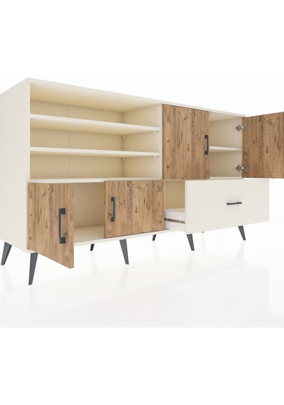 Hyperion Konsol 5 Raflı Tek Çekmeceli 4 Kapaklı 176x44x99 Aytaşı- Aytaşı-çam/aytaşı Hyperion Konsol 5 Raflı Tek Çekmeceli 4 Kapaklı 176x44x99 Aytaşı- Aytaşı-çam/aytaşı