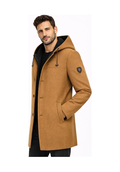 Classics Men Claassics Men Erkek Regular Fit Kaşe Kaban Ceket - 7530 HARDAL