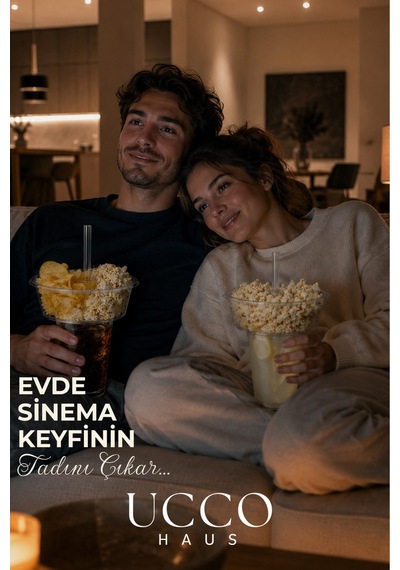 2'li Snack Kase Bardak Seti 4 Parça İçecek & Atıştırmalık Sunum Bardağı 500 Ml Pet Bardak Şeffaf