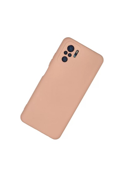 Newface Xiaomi Redmi Note 10 Kılıf Nano İçi Kadife Silikon - Pudra