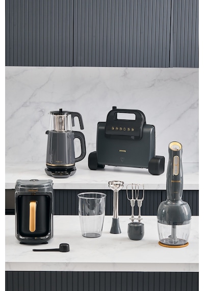 Homend Gold 4'lü Elektrikli Çeyiz Seti Tost, Kahve, Çay Makinesi ve Blender Seti