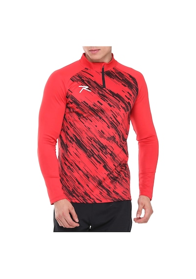 Yarım Fermuarlı Sweatshirt Dıgnus Kırmızı Kırmızı