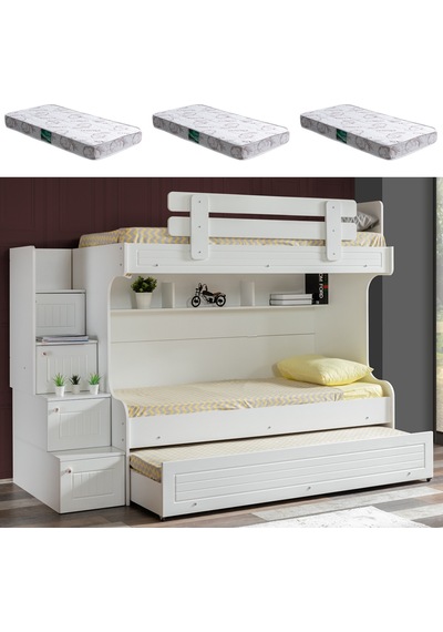 Ranza, Su Yavrulu Ranza - Beyaz 3 Adet Comfort Yatak 90 X 190 CM