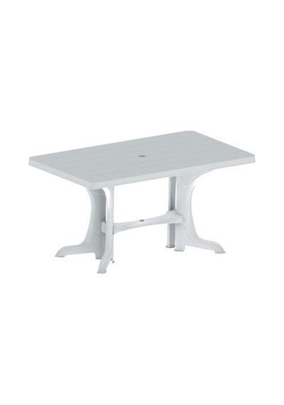 Omnipazar Sy-2580 Beyaz Plastik Dikdörtgen Kapalı Masa 80x140 Cm Beyaz