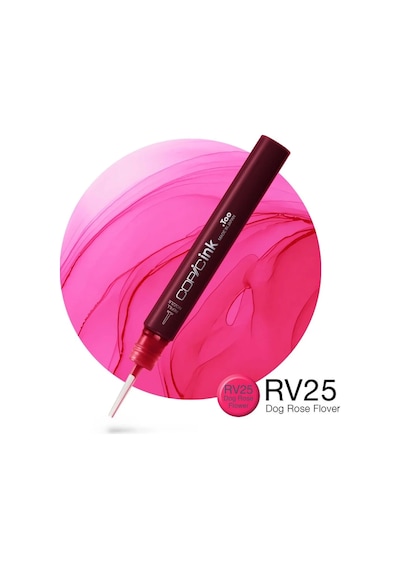 Ink Dog Rose Flower Rv-25