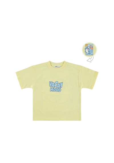 Civil Boys Vacay Mood 2-5 Yaş Tişört - Sarı Açık Sarı