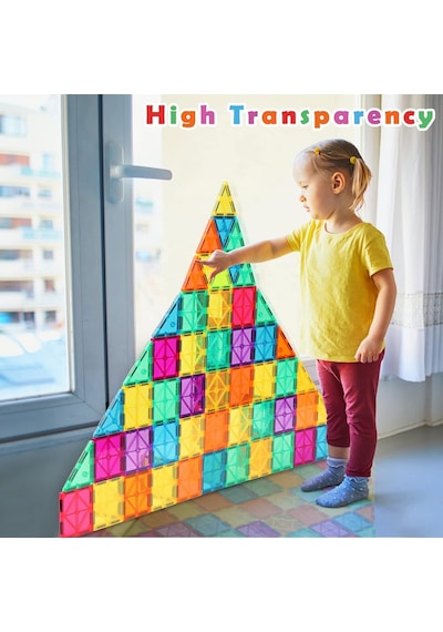 Montessori 3d Manyetik Yapı Taşları Çocuklar İçin Abs Çevre Dostu Mıknatıs Yapı Taşları