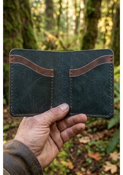 Huggy Craft Hakiki Deri Mini Petrol Yeşili Cüzdan Minimalist Katlanır Tasarım El Yapımı Kartlık Antrasit - Yeşil Huggy Craft Hakiki Deri Mini Petrol Yeşili Cüzdan Minimalist Katlanır Tasarım El Yapımı Kartlık Antrasit - Yeşil