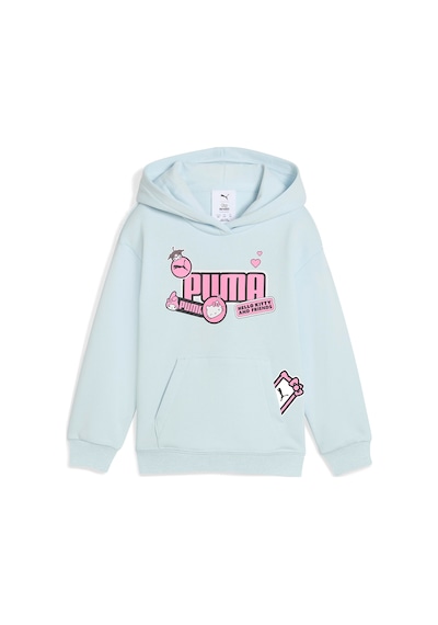 Puma Hello Kitty&friends Graphic Çocuk Mavi Kapüşonlu Sweatshirt Mavi