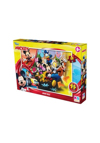 +6 Yaş Mickey Mouse 100 Parça Puzzle (ks Games)
