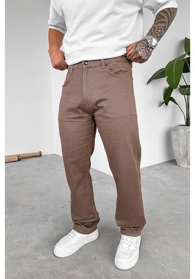 Mocha Basic Premium Baggy Pantolon Mocha