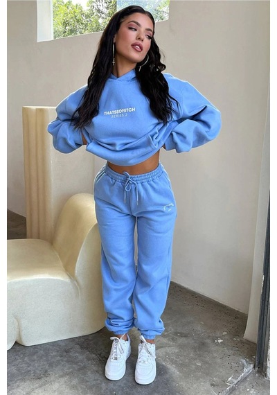 Bebe Mavisi So Fetch Series 2 Eşofman Takımı - Baskılı Oversize Kapüşonlu Şardonlu Bebe Mavisi Bebe Mavisi So Fetch Series 2 Eşofman Takımı - Baskılı Oversize Kapüşonlu Şardonlu Bebe Mavisi