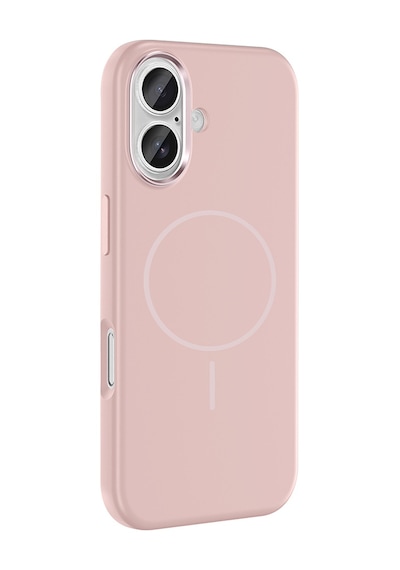 Apple Uyumlu iPhone 16 Kılıf M-safe Şarj Özellikli Metal Kamera Çerçeveli Zore Edi Silikon Kapak Mor