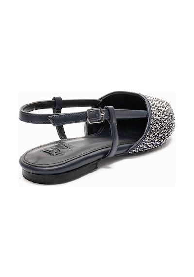 Luvi Shoes Rexton Lacivert Taşlı Kadın Sandalet